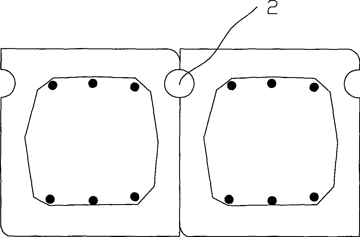 Preparation method for preformed hole fender pile