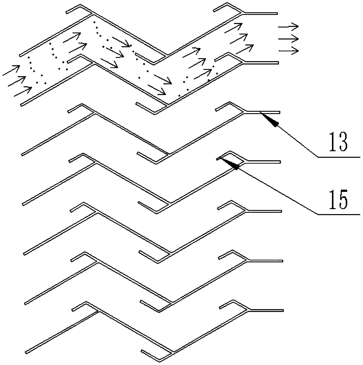 High-transmittance, high-efficiency, sand-proof and rain-proof shutter