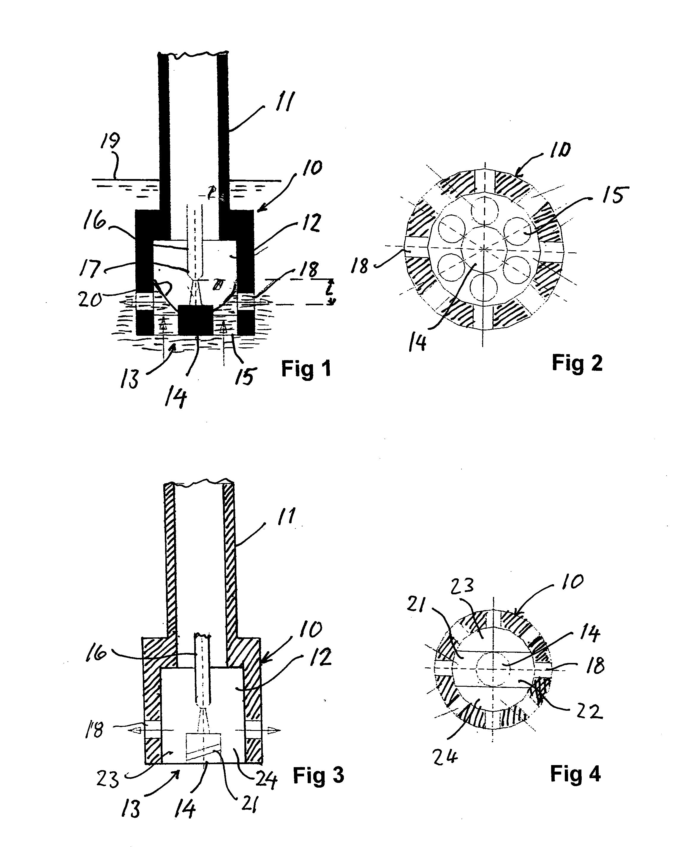 Method and device for heating  a fluid