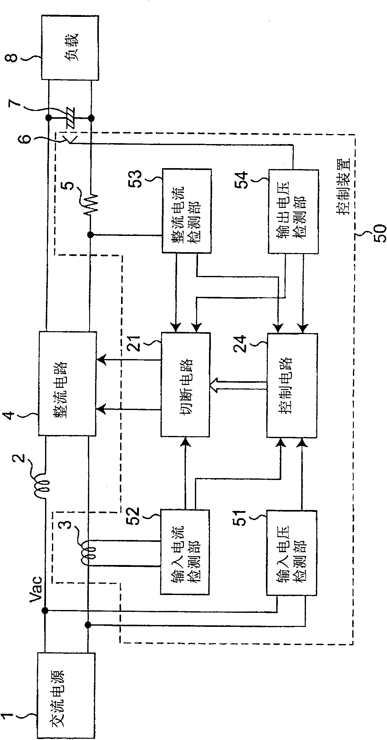 Electric power source control device and heat pump device using the electric power source control device
