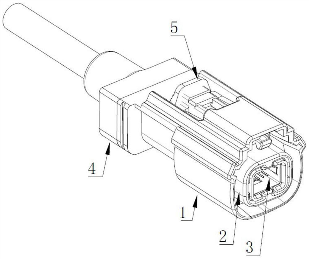 Wire end multi-core waterproof connector