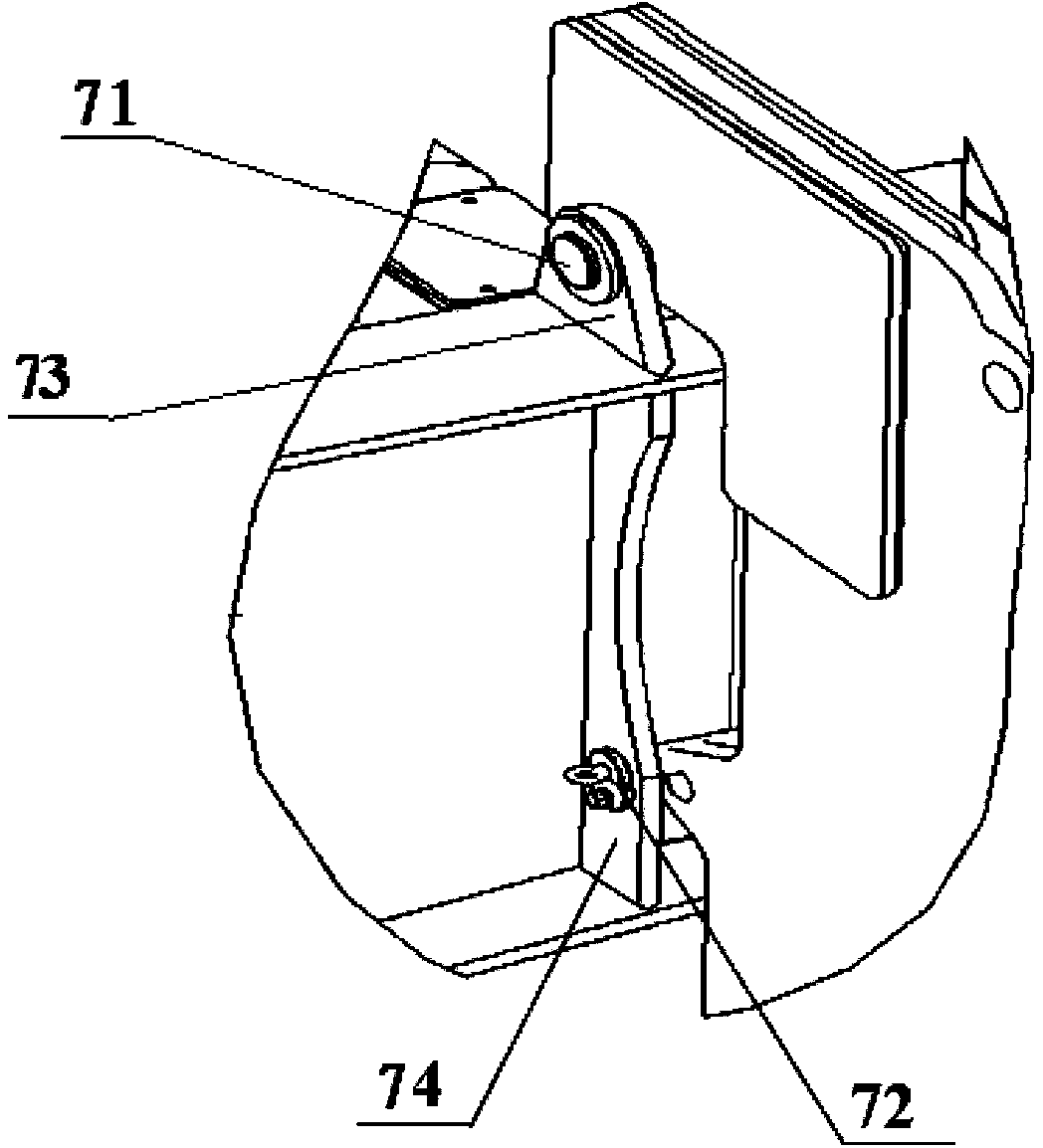 Counterweight connection structure for rotary table