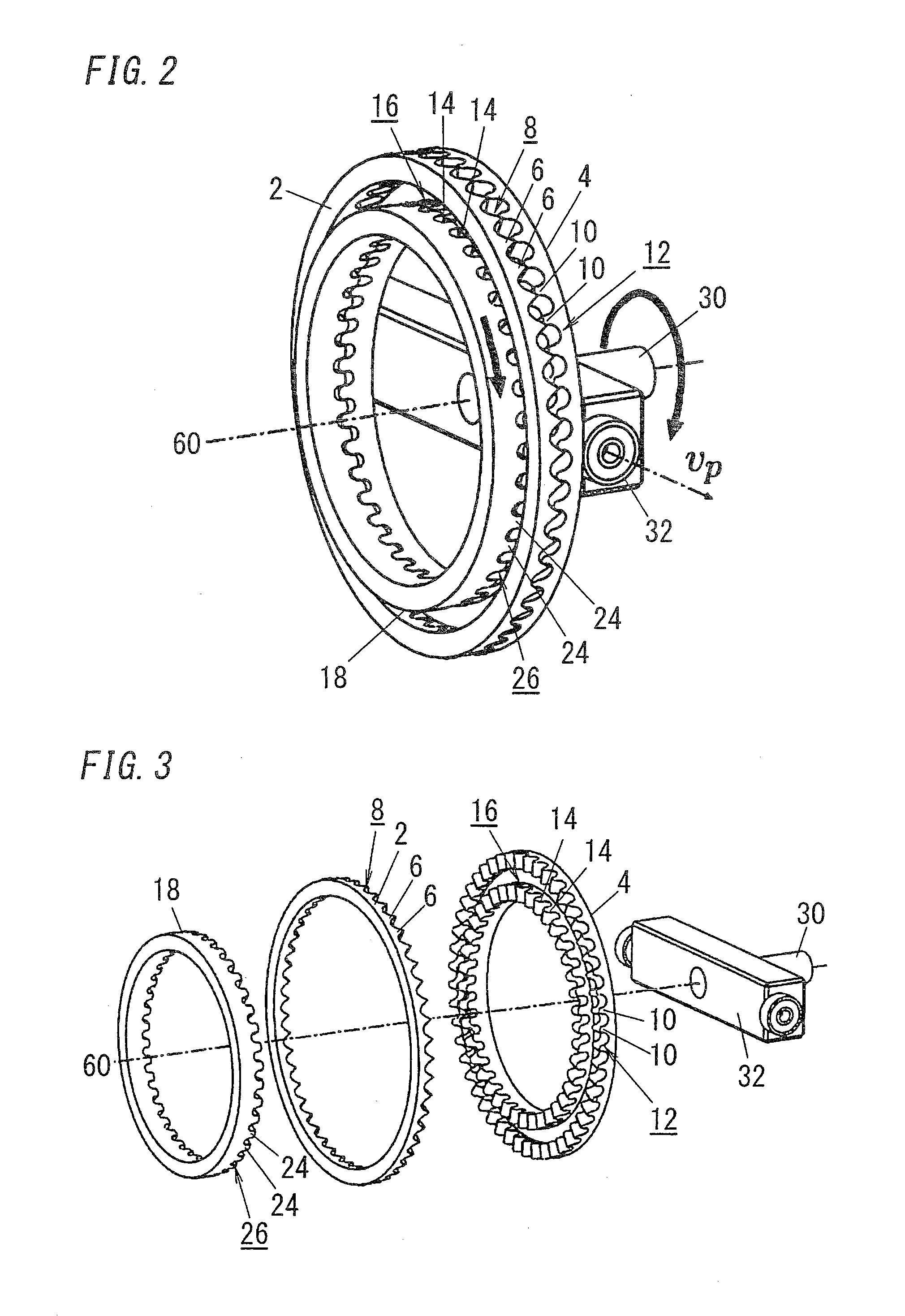 Crown gear deceleration mechanism