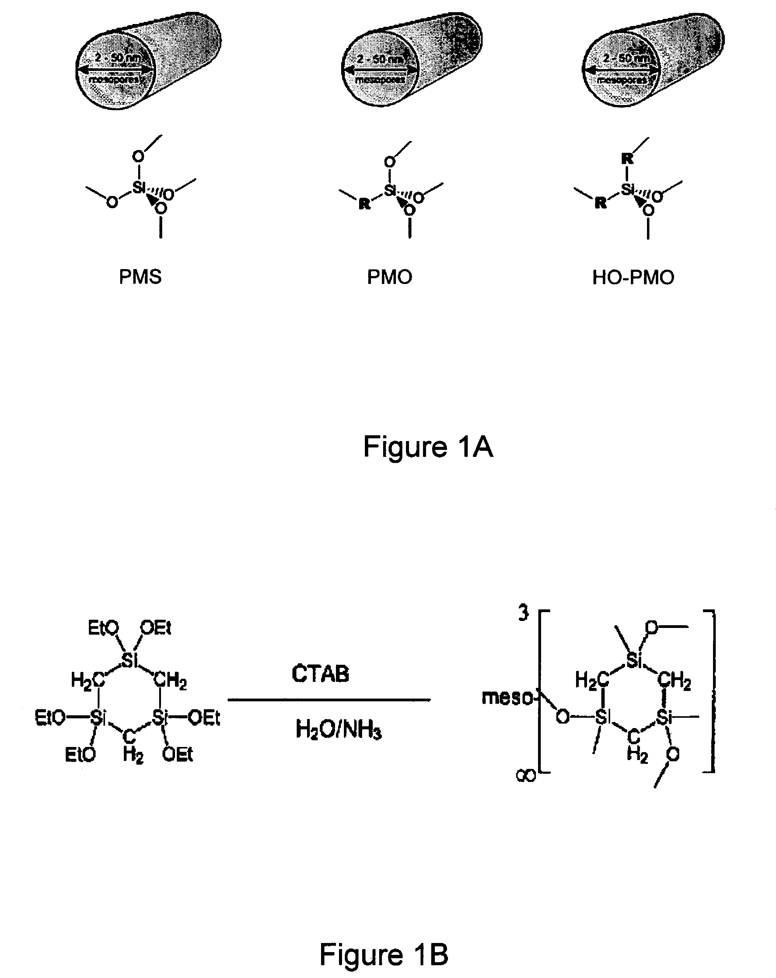 High organic group content-periodic mesoporous organosilicas (HO-PMO's)