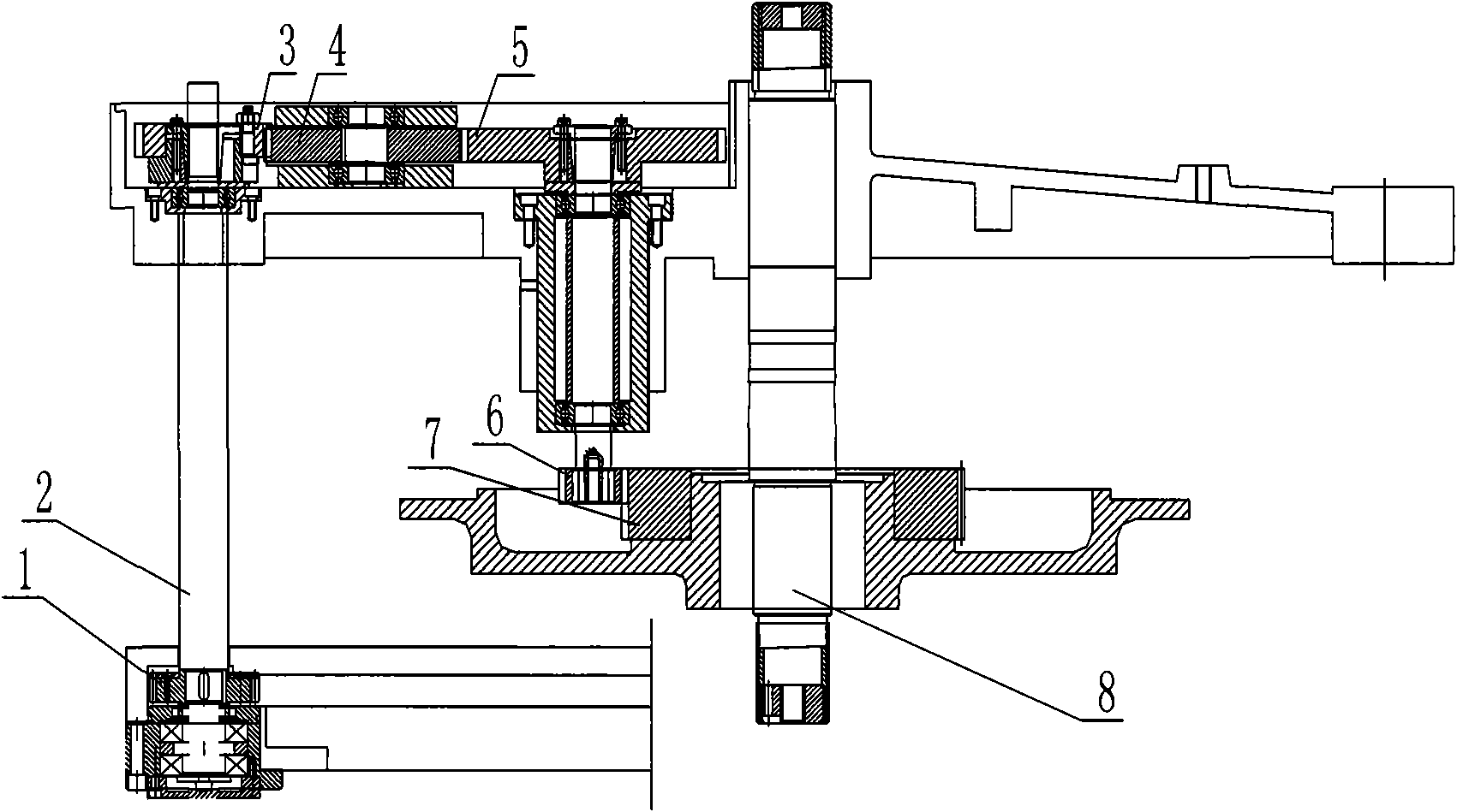 Gear synchronous driving mechanism