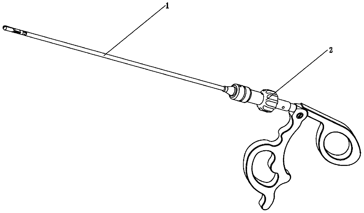 Handheld instrument for laparoscopic operation
