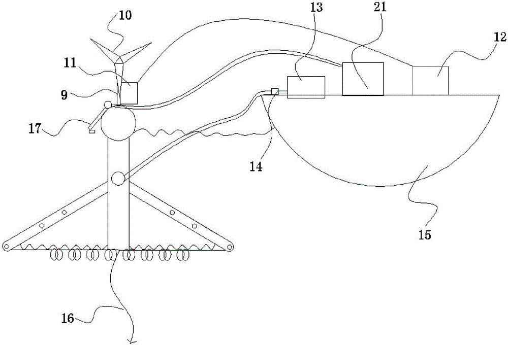 Air blocking oil fencing device