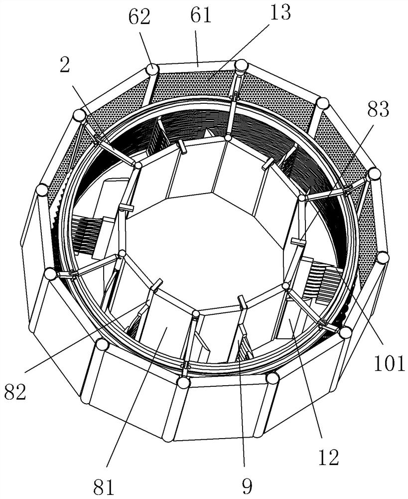 Mechanical part machining waste recycling crushing device