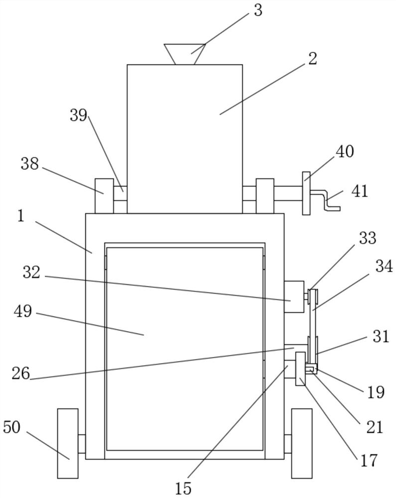 An integrated agricultural machine for planting, fertilizing and turning soil and its use method