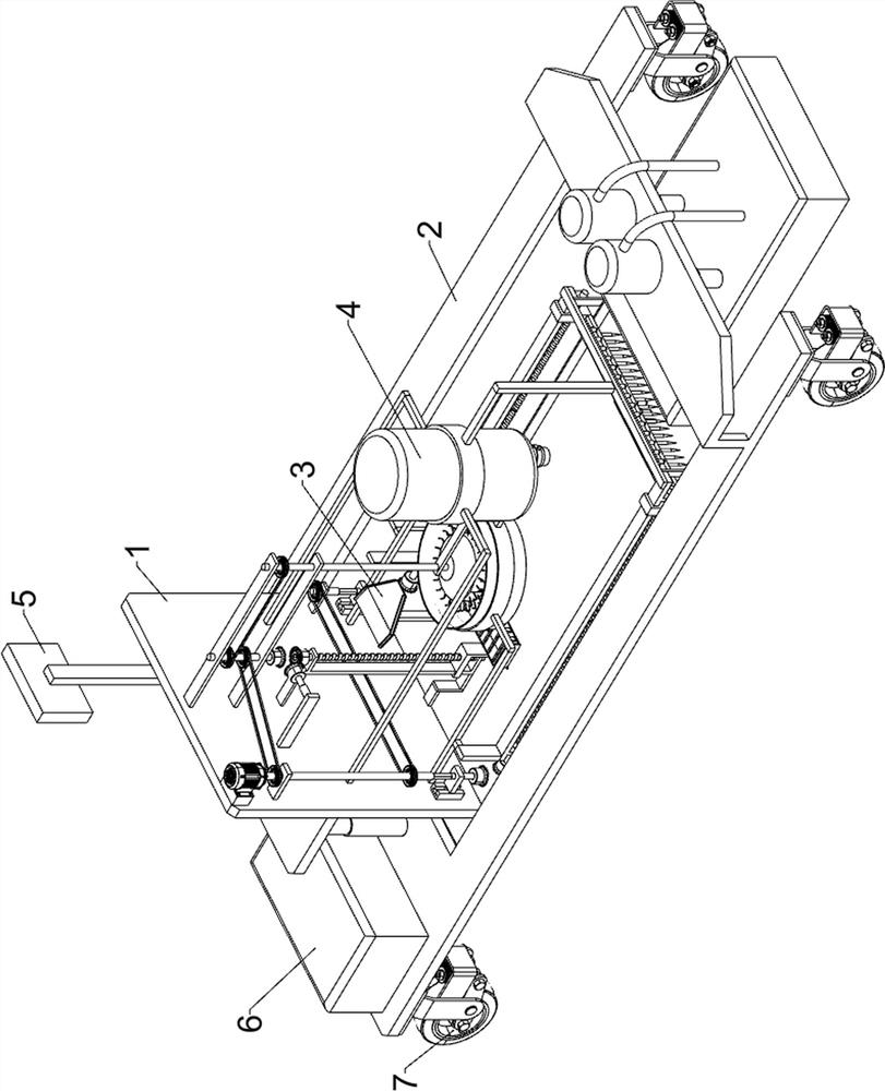 Asphalt pavement repairing device for removing impurities by utilizing centrifugal force