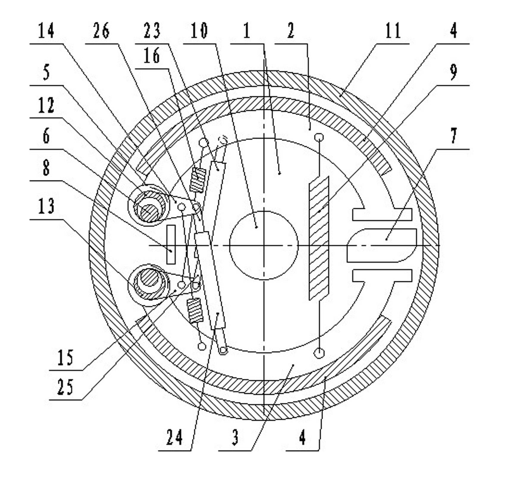 Linkage outer expansion type drum brake