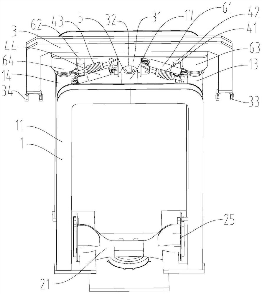 Bogie assembly of railway vehicle and railway vehicle