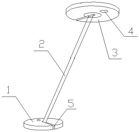 Table lamp with adjustable lamp pole