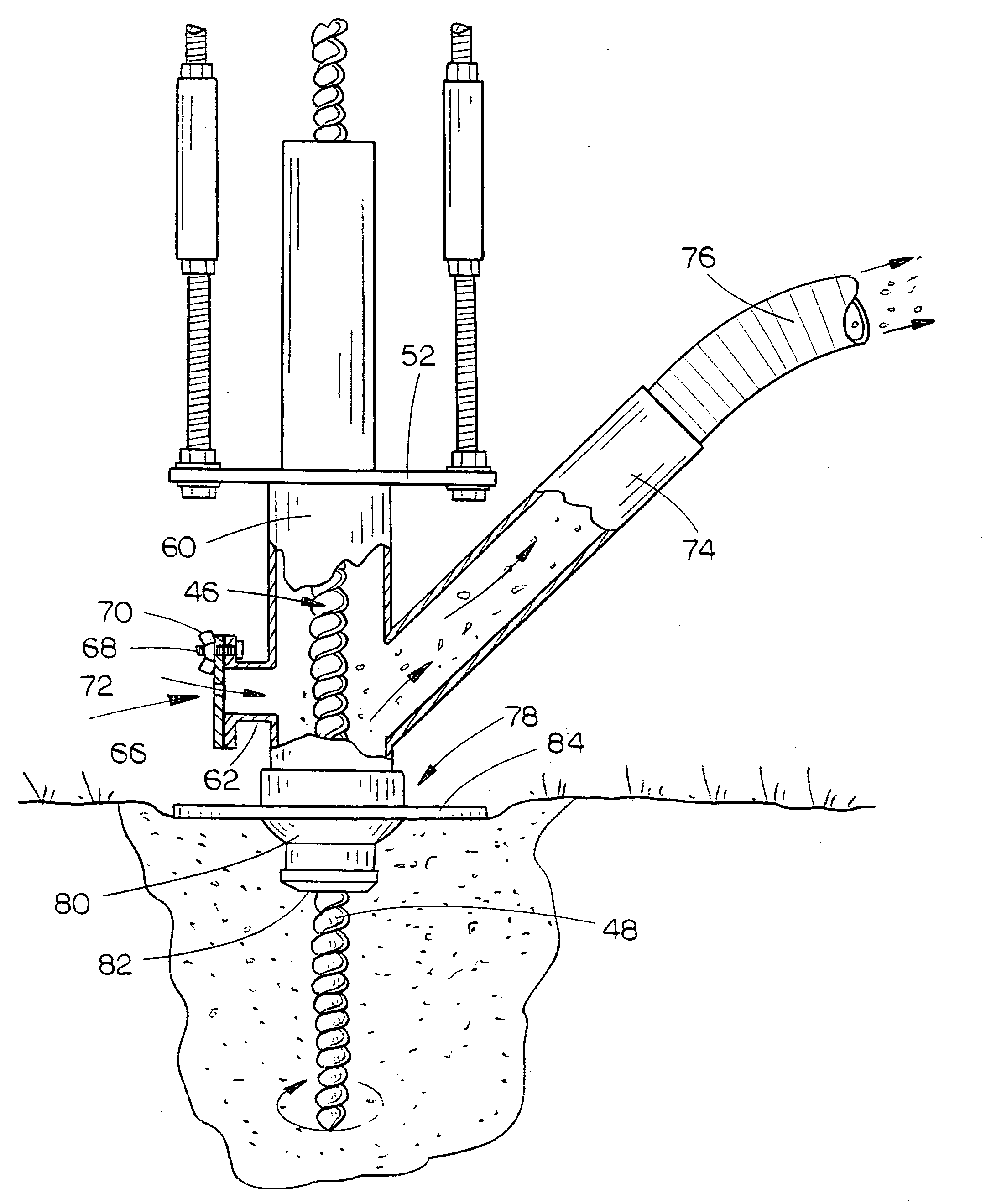Mobile soil sampling device with vacuum collector