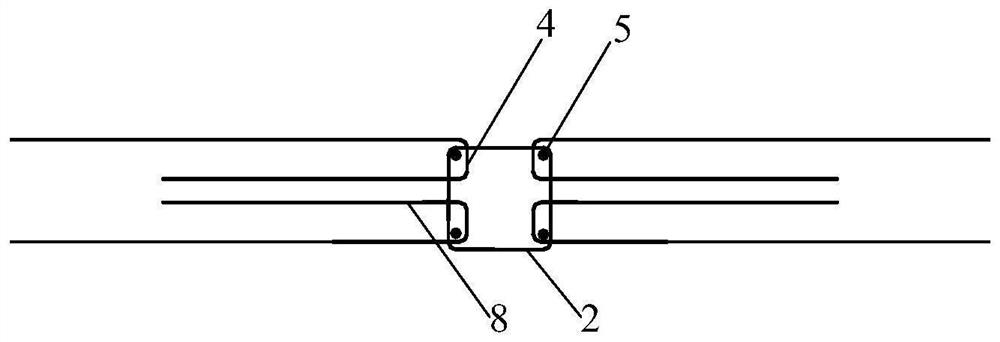 A connection structure of vertical joints of superimposed shear walls