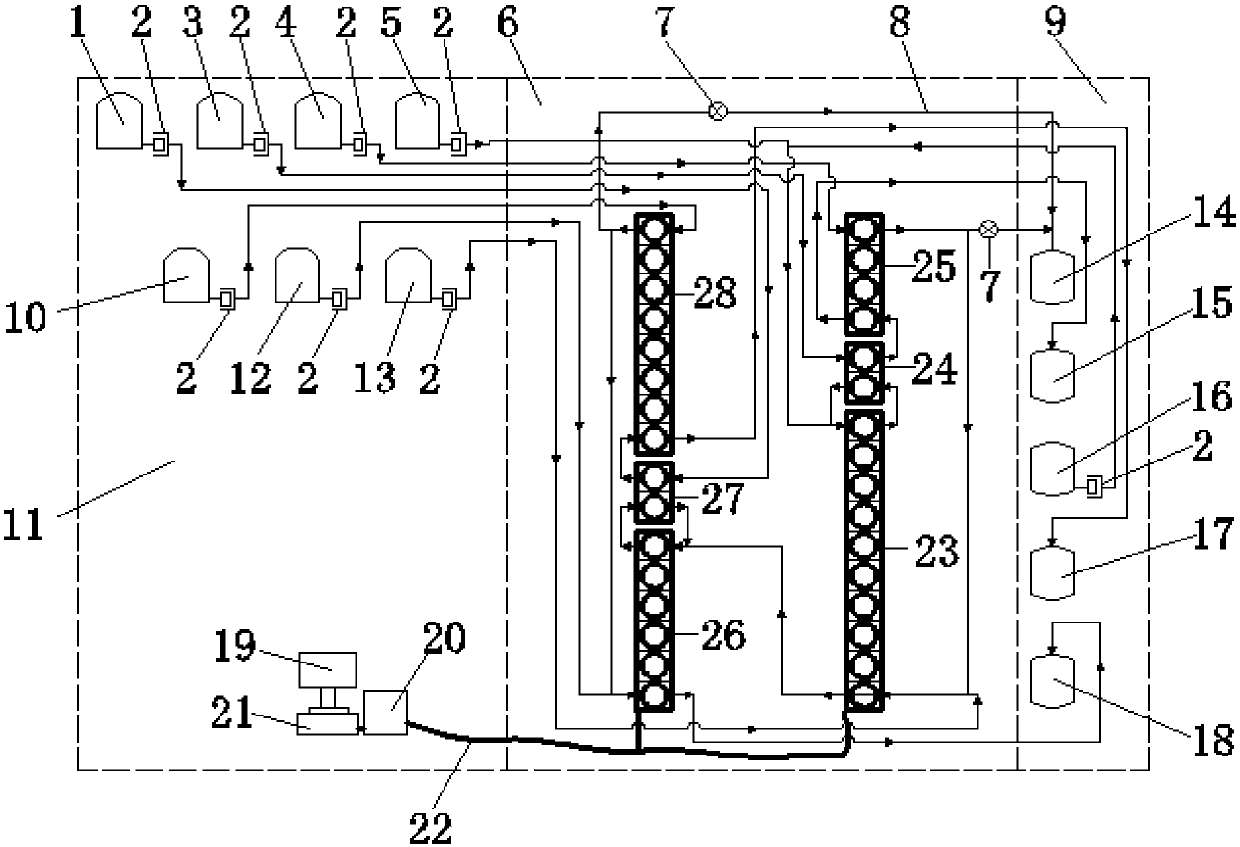 Method for producing radioactive strontium-90 and caesium-137 simultaneously by adopting centrifugal extractor