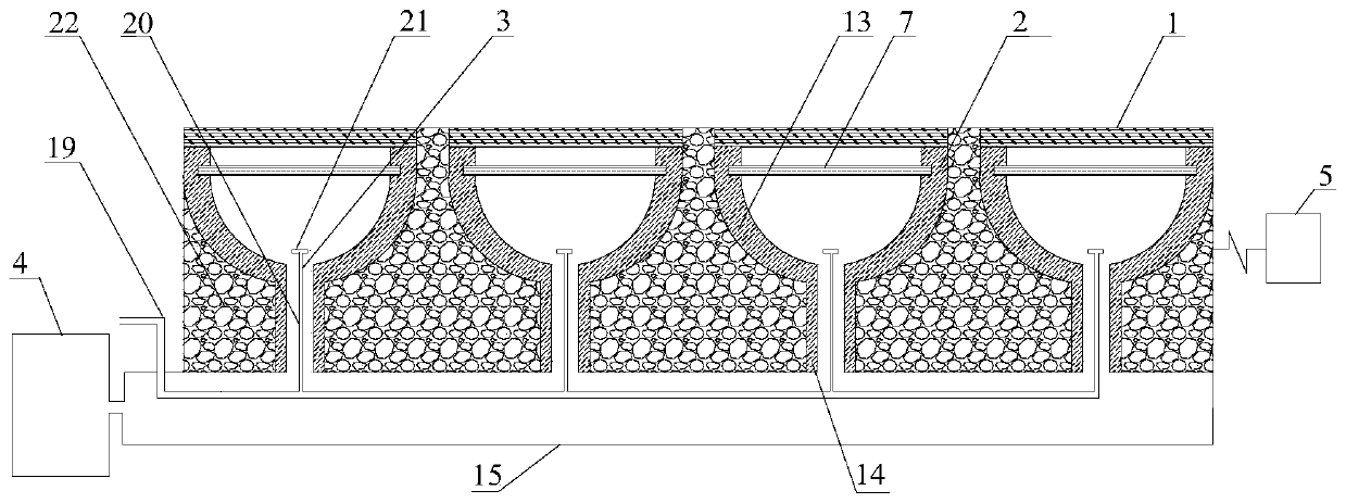 A self-cleaning system for removing and purifying road surface rainwater and its installation method