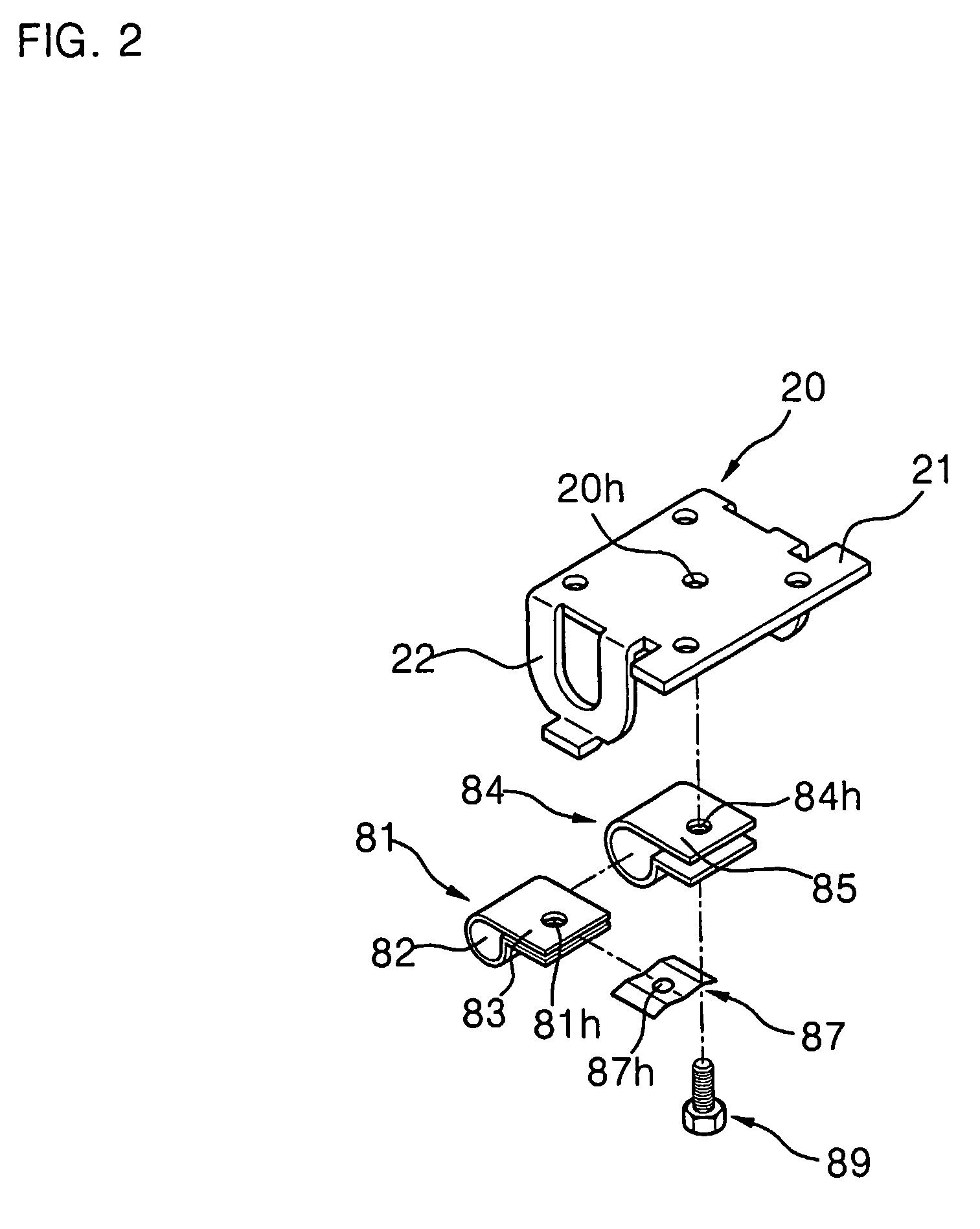 Hinge structure for flat visual display device