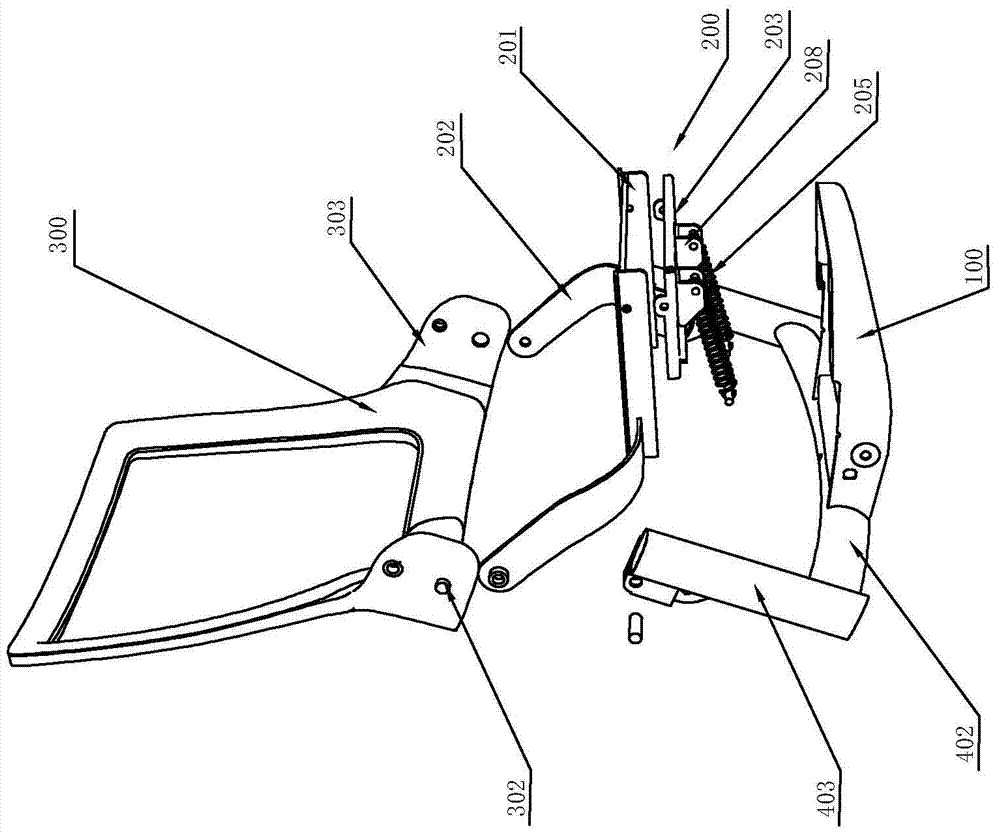 Seat and backrest linkage chair