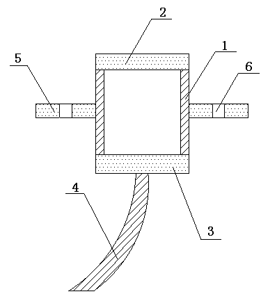 Embedded bolt for slab type ballastless track turnout of high-speed railway