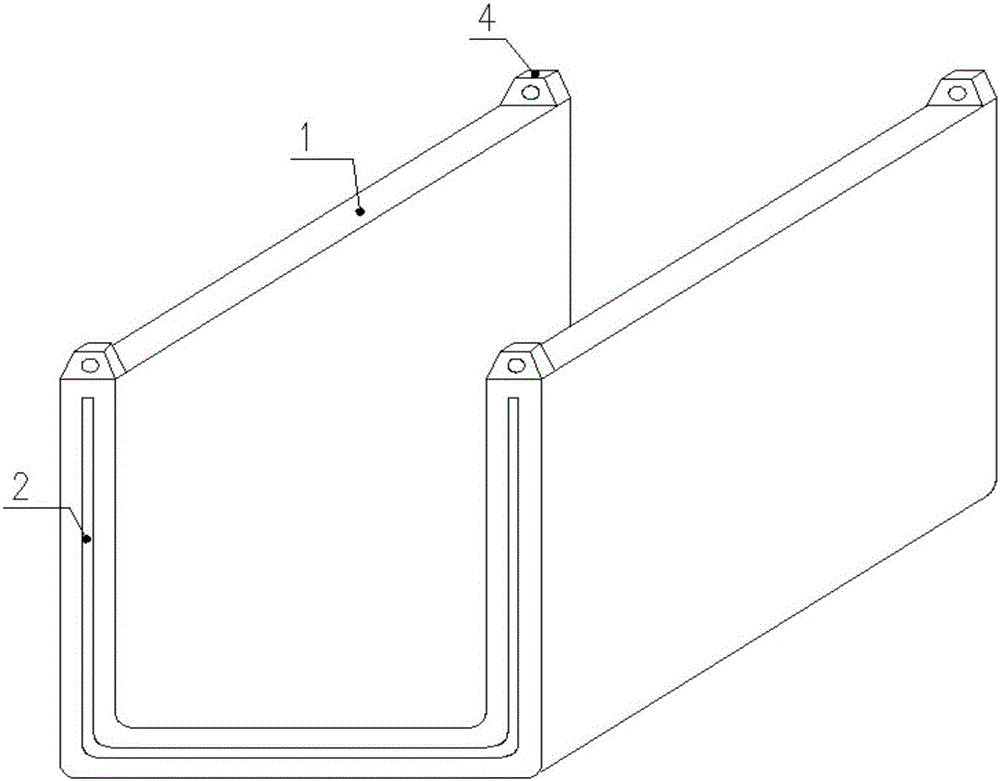 Construction method for mountable recyclable foundation pit drainage and protection system