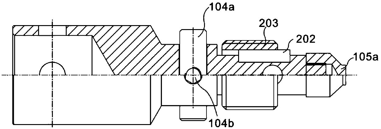 Device for integrated taking and delivering of plug with pressure