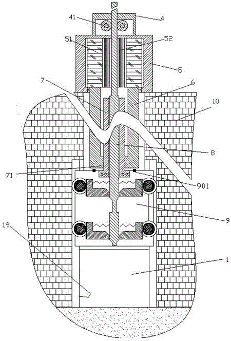 Water conservancy gate structure with high safety and use method thereof