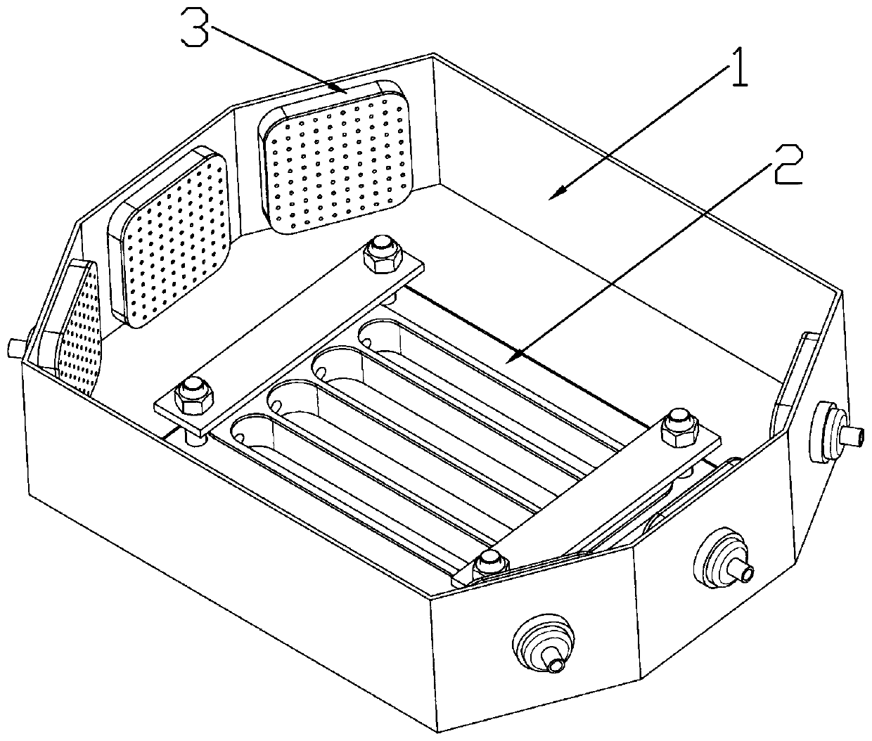 Semi-open type atmosphere-protecting and water-cooling device for laser cladding