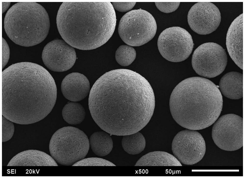 Spherical germanium-aluminum-lithium phosphate material and composite solid electrolyte prepared from same