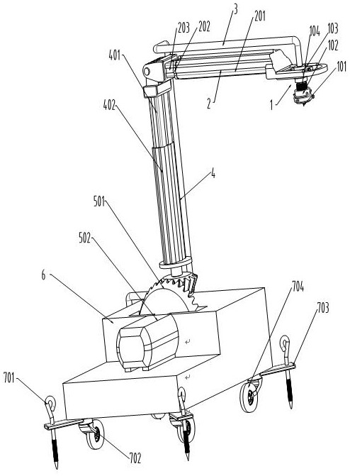 Moving water ejection ice cutting device and ice cutting method
