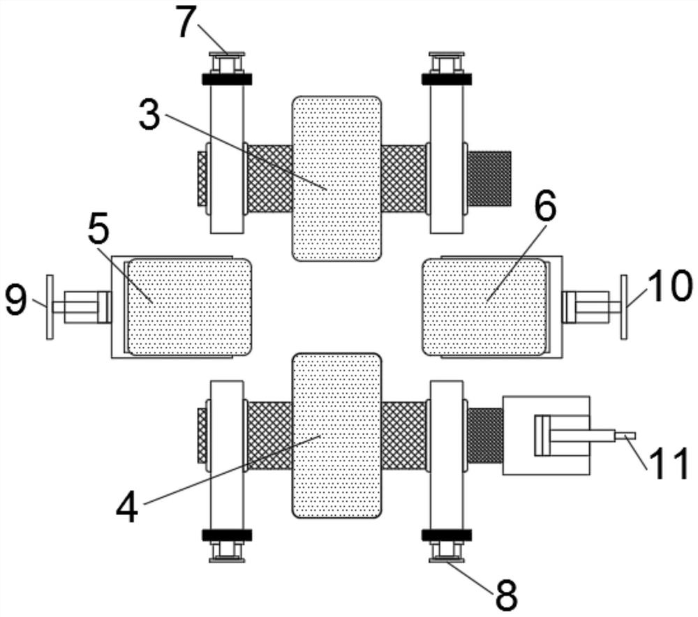 Multi-stage rolling device for H-shaped steel