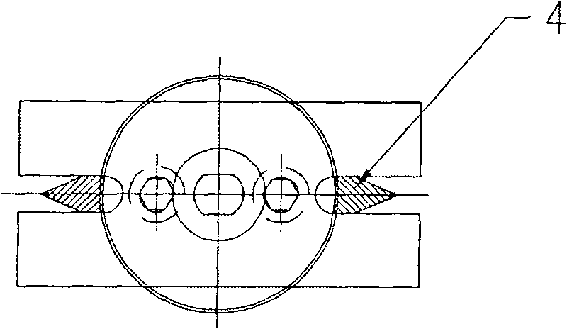 Method for twisting twisted frame type agitating blade and die thereof