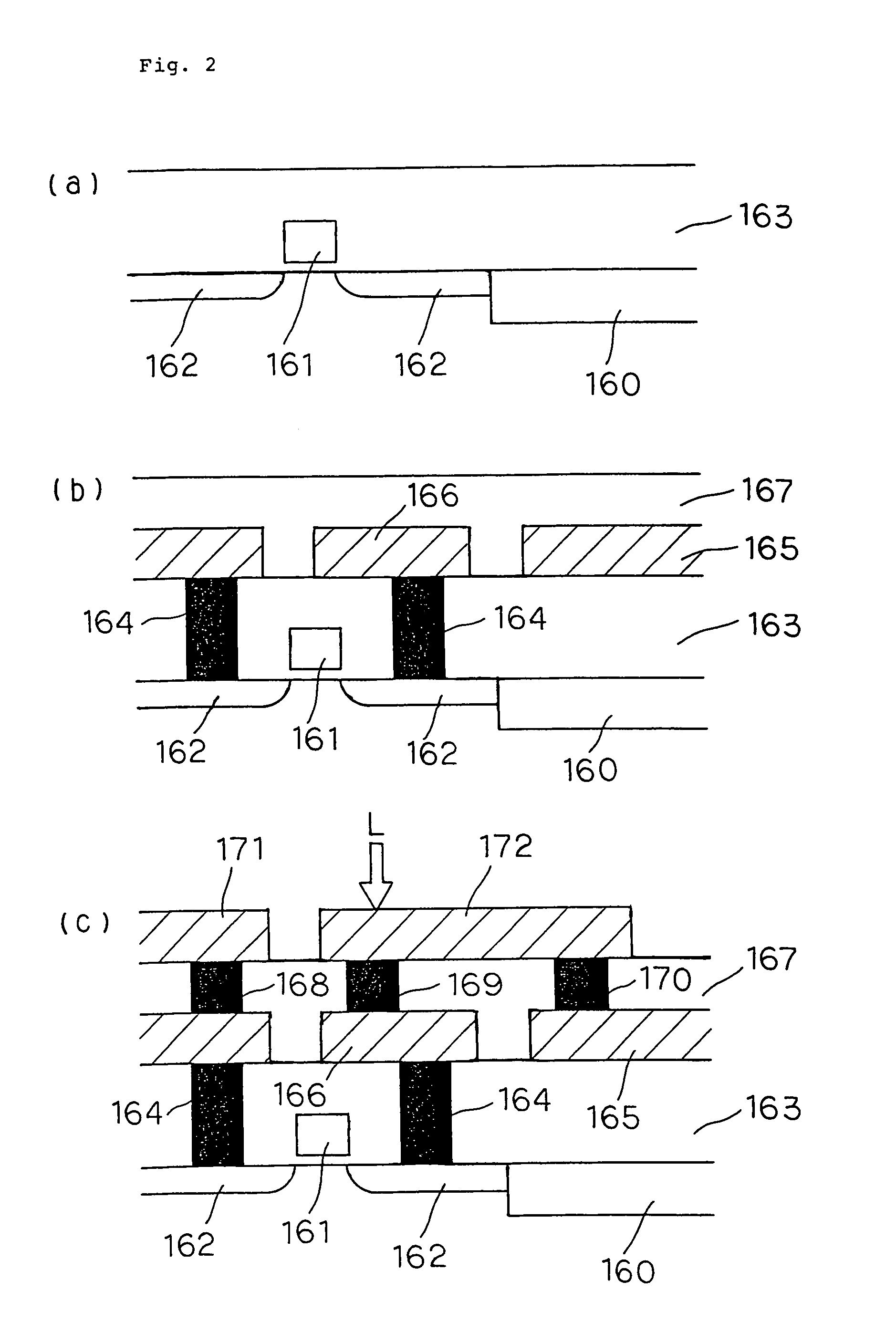 Semiconductor device having a fuse and a low heat conductive section for blowout of fuse
