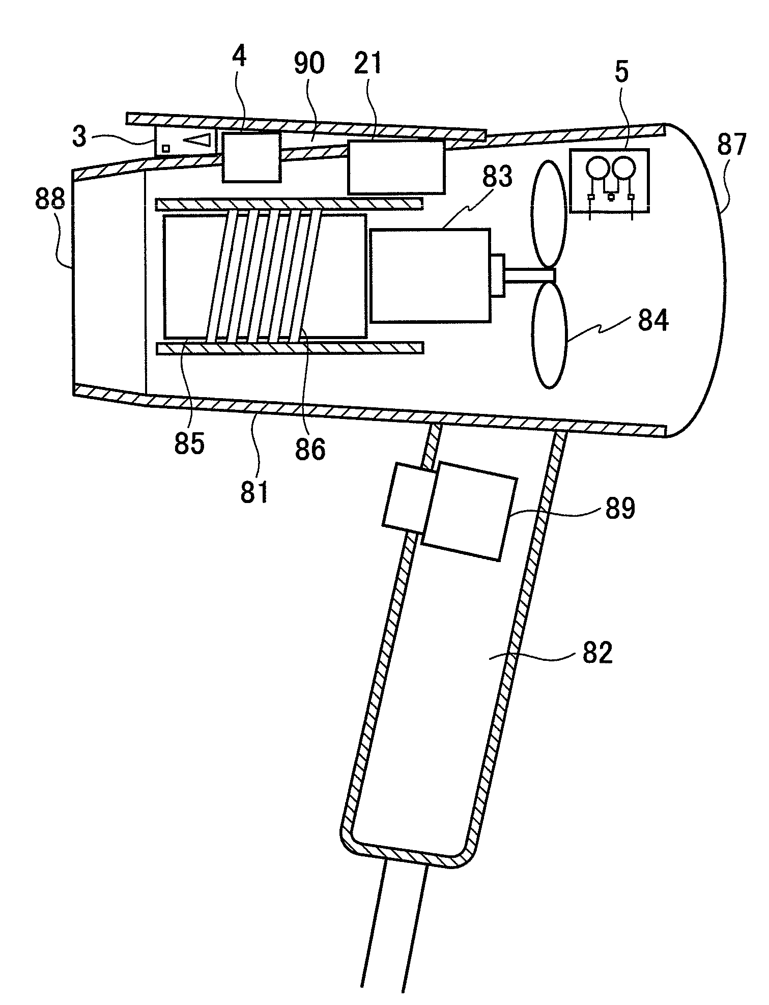 Electrostatic atomizer and hot air blower having the same