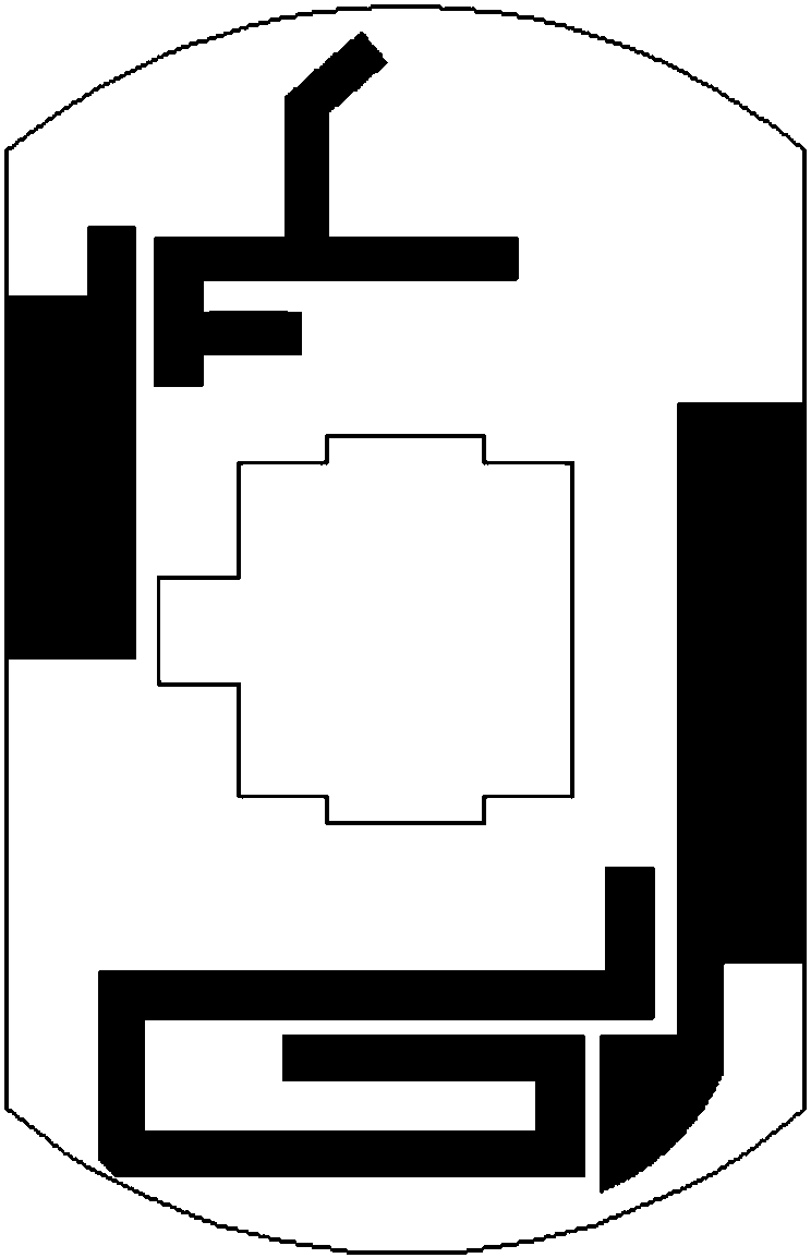 Three-frequency antenna applied in GPS, LTE and WIFI bands