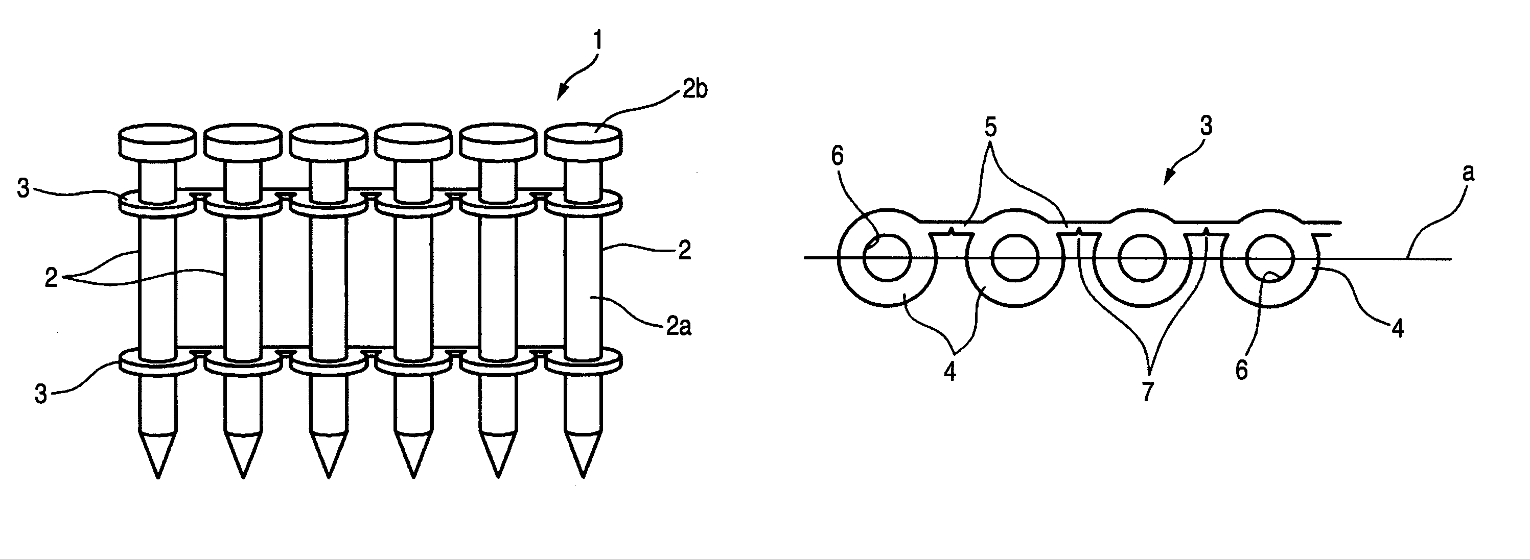 Connected fastener assembly