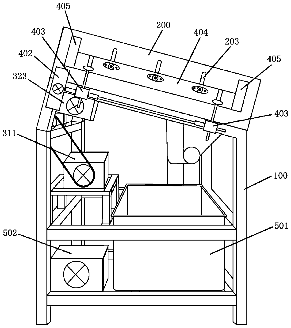 Shrimp peeling machine