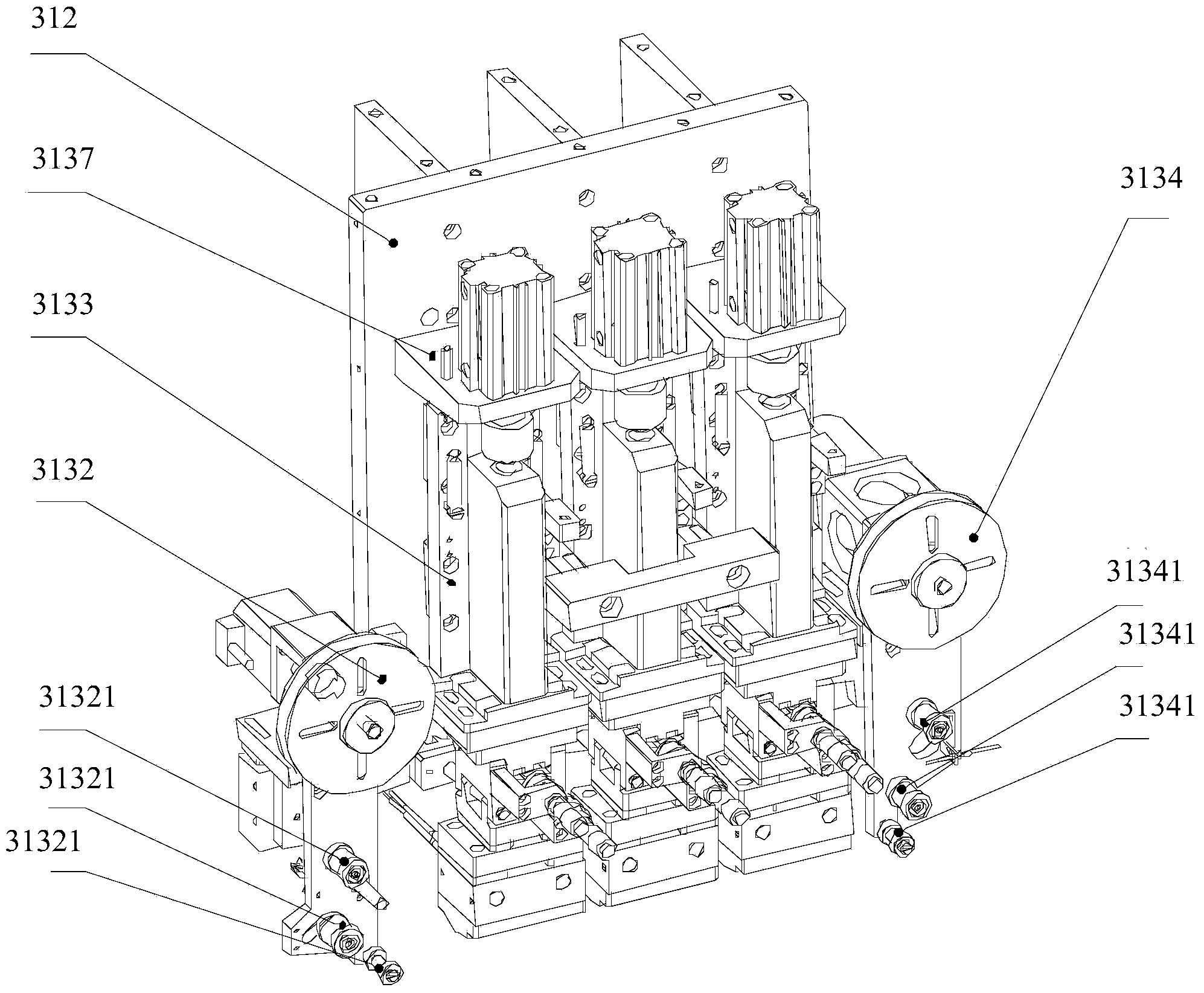 Home pressing device, home pressing control method and wiring machine