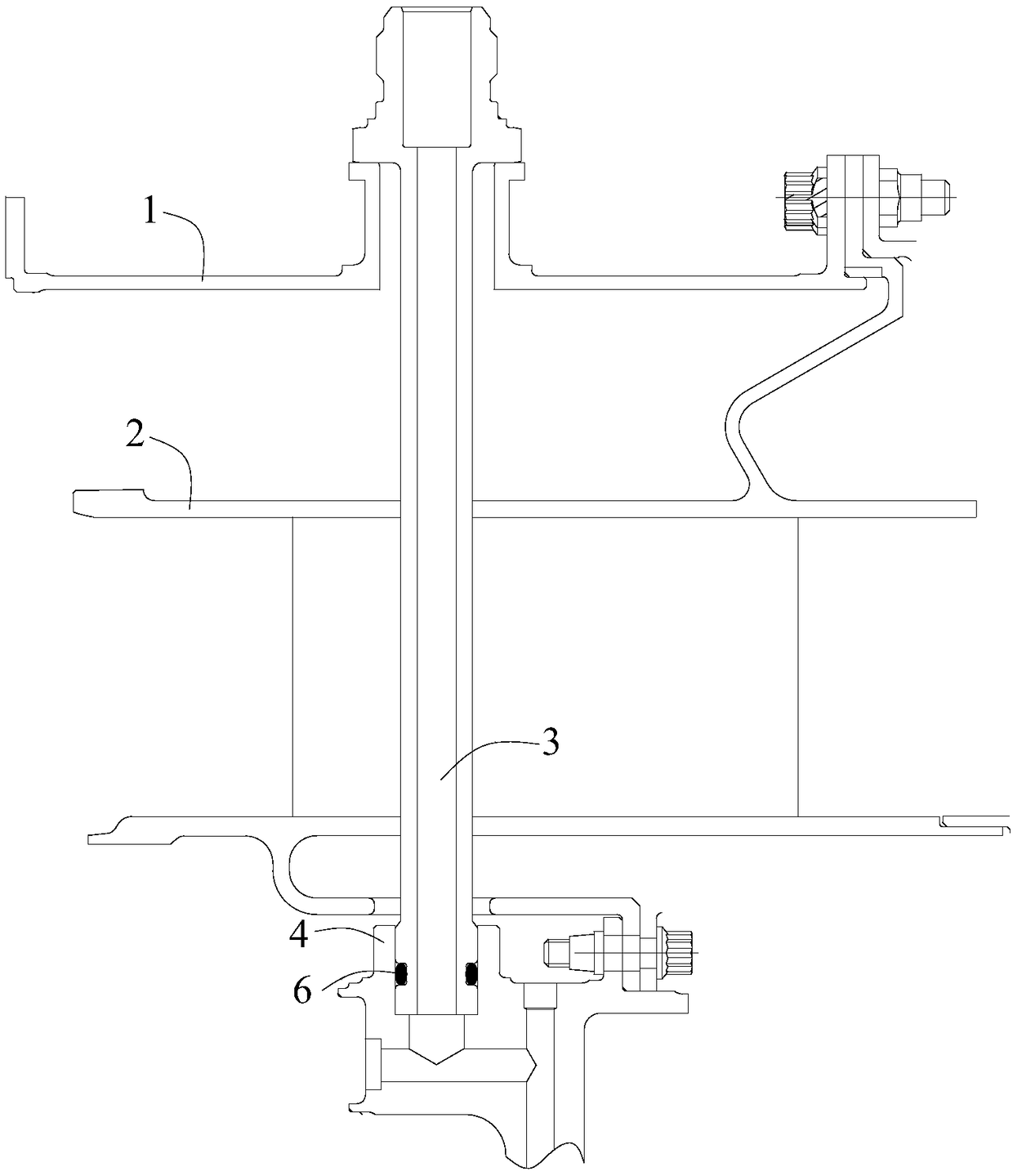 Sealing structure and lubricating oil sealing structure of gas turbine engine bearing seat