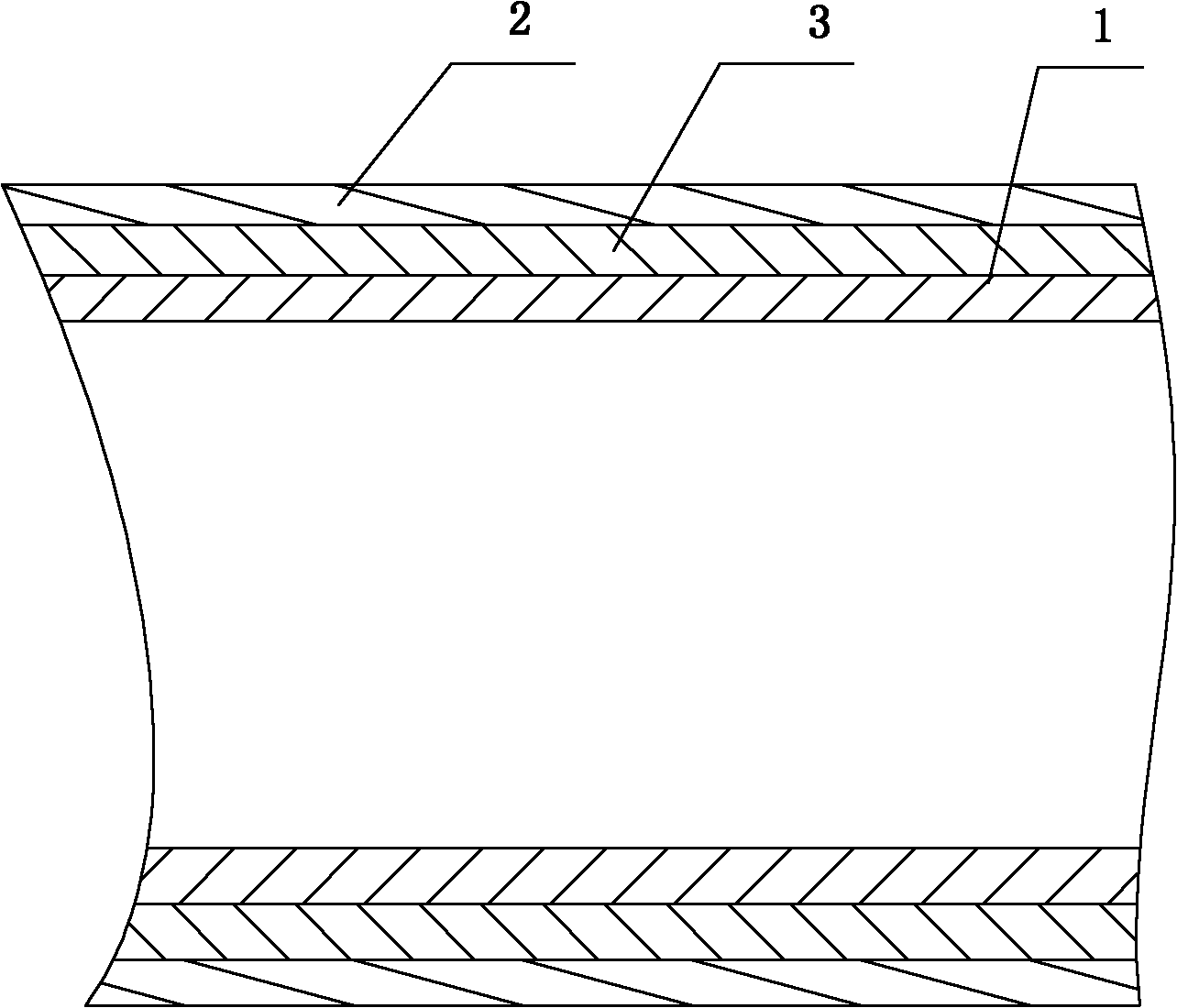 Fiber reinforced pipe for mine and production method thereof