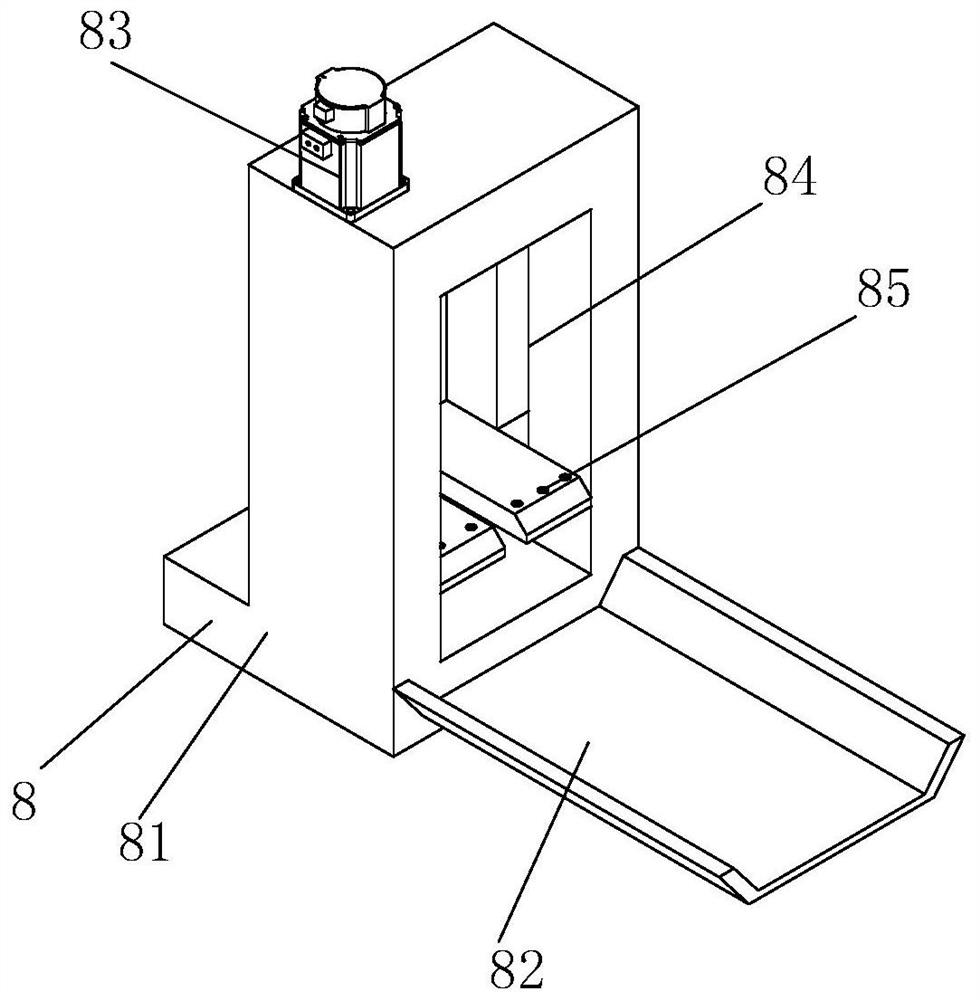 Movement driving mechanism of constructional engineering construction hoisting device