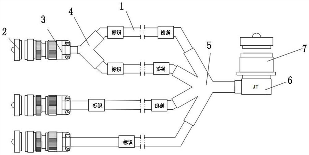 Preparation method of novel high-temperature-resistant waterproof branch cable assembly