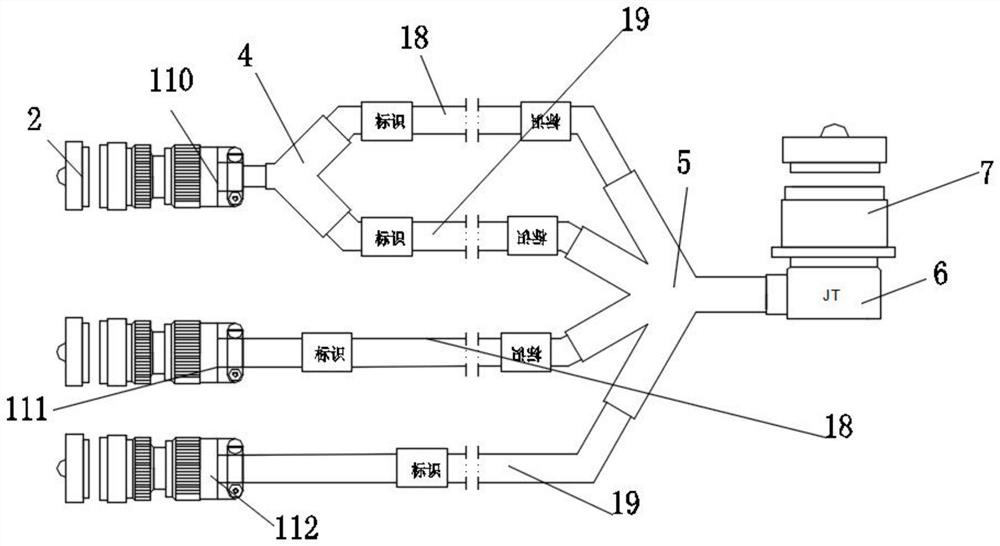 Preparation method of novel high-temperature-resistant waterproof branch cable assembly