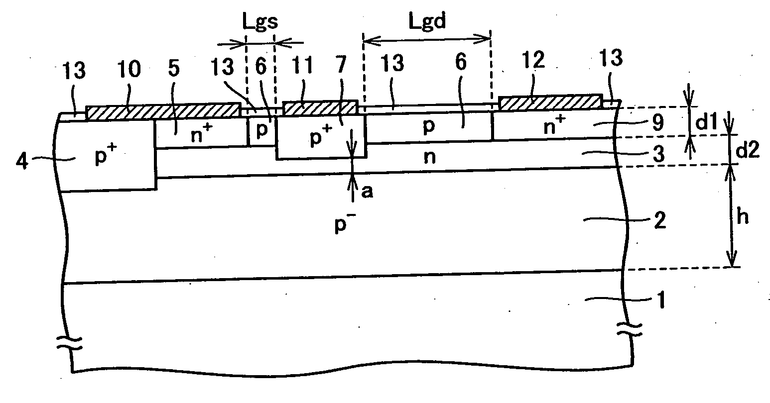Lateral junction field-effect transistor