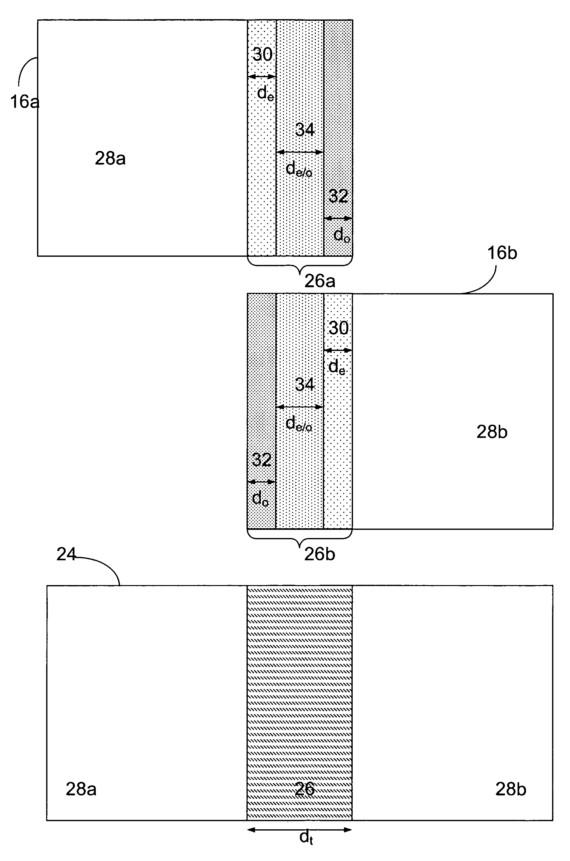 Optical and electrical blending of display images