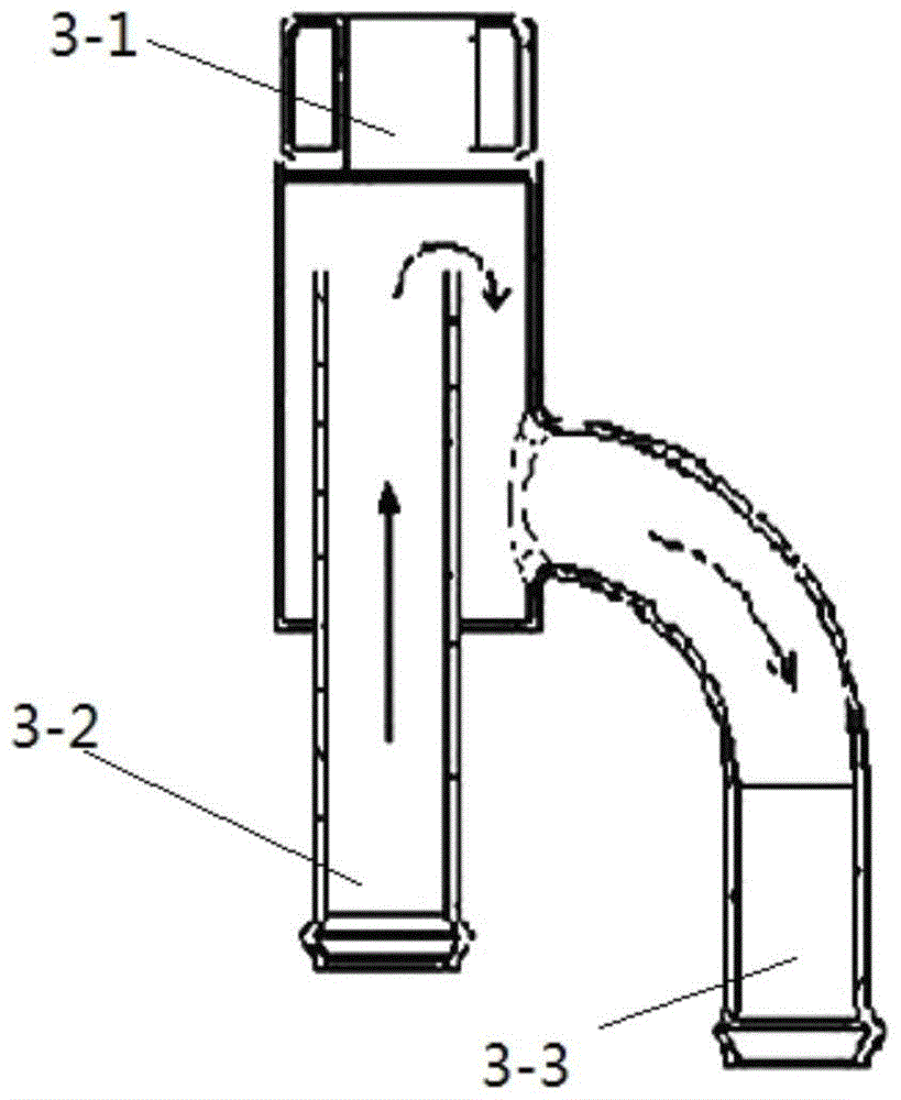 Rear-mounted single-cylinder water-cooled automobile engine cooling cycle system