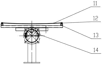 Unequal-distance stepped linear Fresnel solar condenser