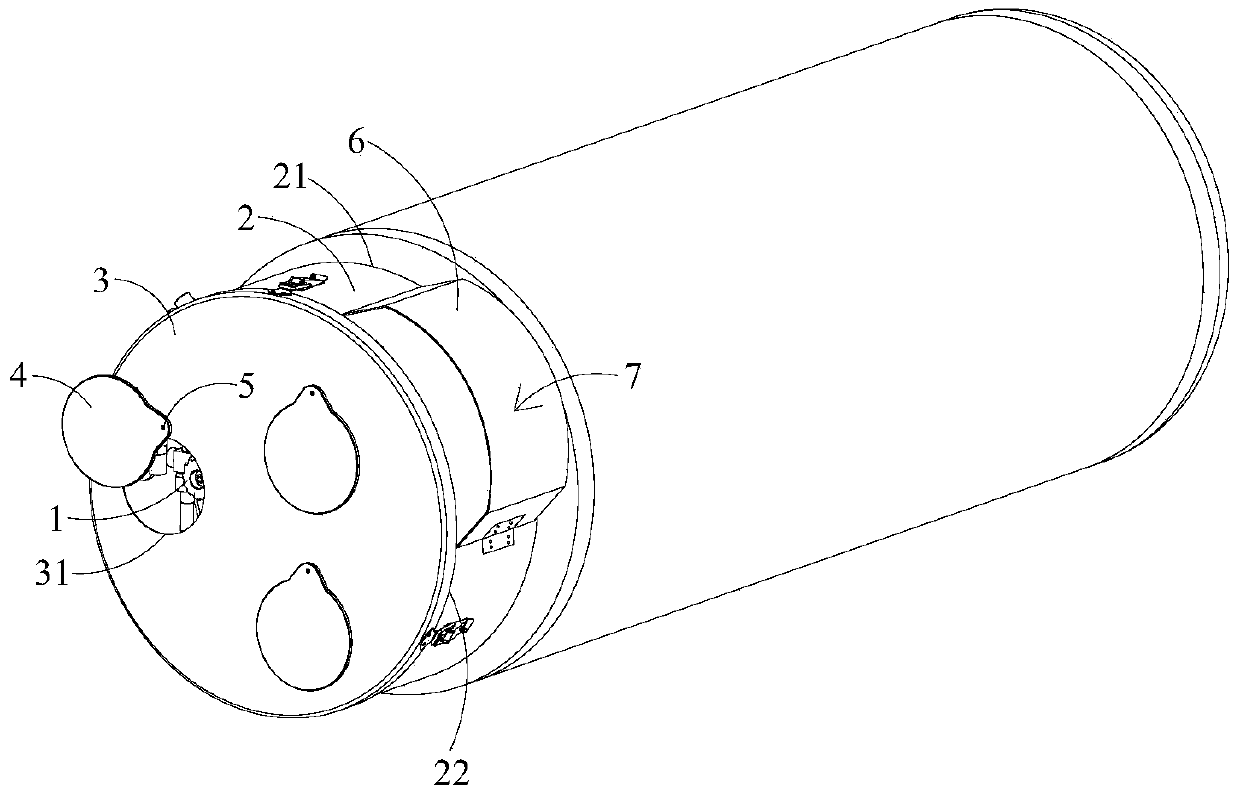 A liquefied natural gas cylinder for vehicles and its valve protection device