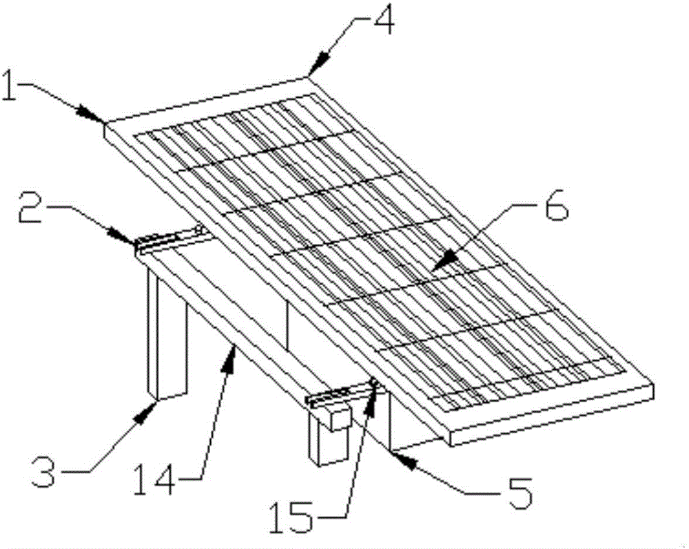 Solar photovoltaic power generation device of frame through-conductor type