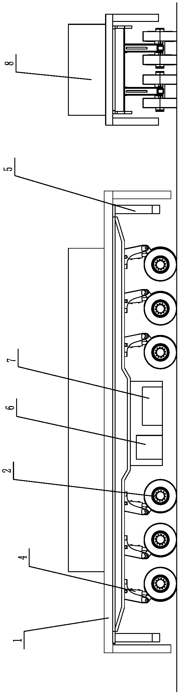 Heavy-duty electric driven all-wheel steering and all-wheel driving unmanned framework transport vehicle